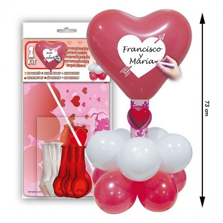 Kit de globos centro corazón