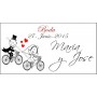Etiqueta novios bici