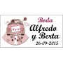 Etiqueta novios coche