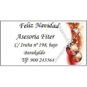 Etiqueta bolas de navidad