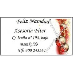 Etiqueta bolas de navidad