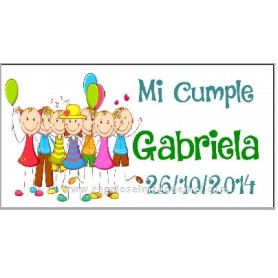 Etiqueta cumpleaños niños