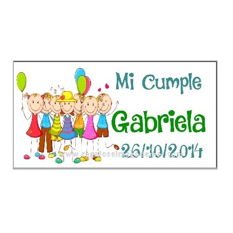 Etiqueta cumpleaños niños