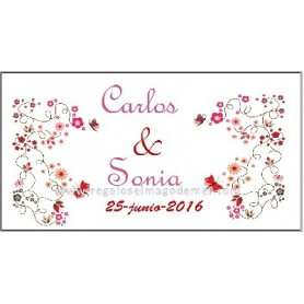 Etiqueta boda nury rojo