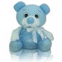 Peluche Oso azul de 19 cm en lata con abre fácil