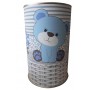 Peluche Oso azul de 19 cm en lata con abre fácil