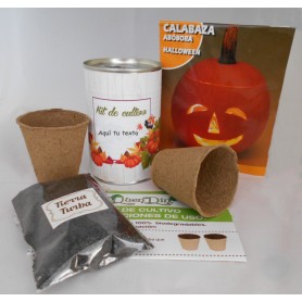 Kit de cultivo Calabaza HALLOWEEN para detalle original de boda