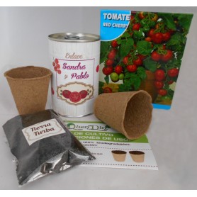 Kit de cultivo Tomate Cherry para regalos invitados