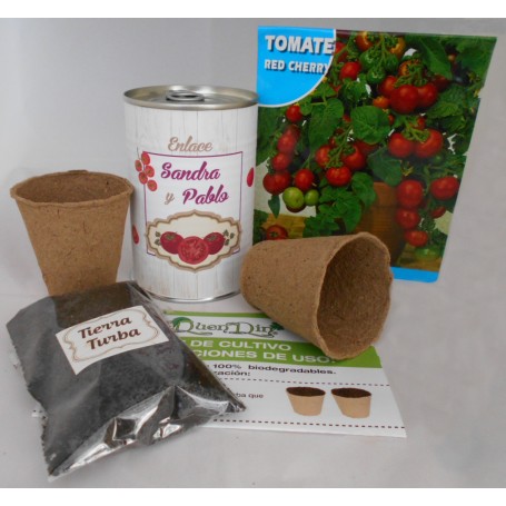 Kit de cultivo Tomate Cherry para regalos invitados