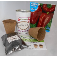 Kit de cultivo Pimiento para regalos invitados originales