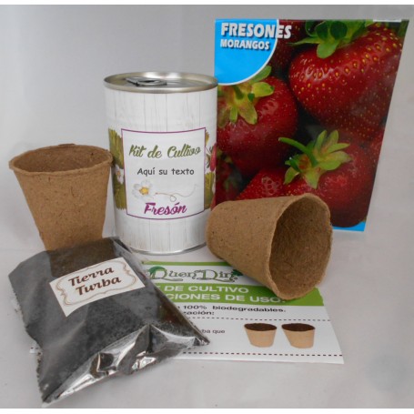 Kit de cultivo Fresones el detalle ideal para tus invitados