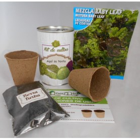 Kit de cultivo Lechuga Mezcla Baby Leaf para detalles