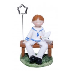 Figura de Comunión niño sentado