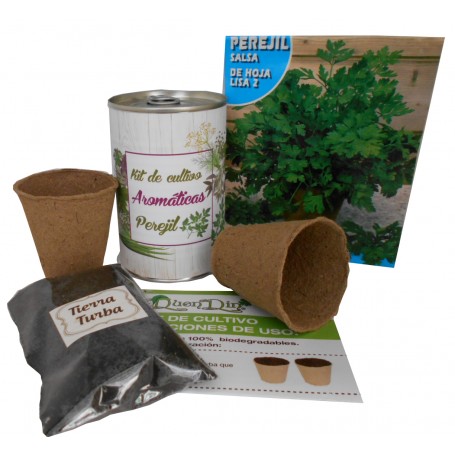 Kit de cultivo Perejil original detalle para tus invitados