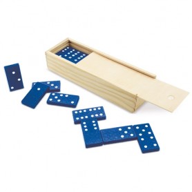 Domino en caja de madera para regalos invitados