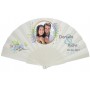 Abanico Boda personalizable con foto y texto