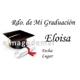 Etiqueta graduacion