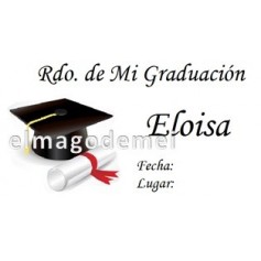 Etiqueta graduacion