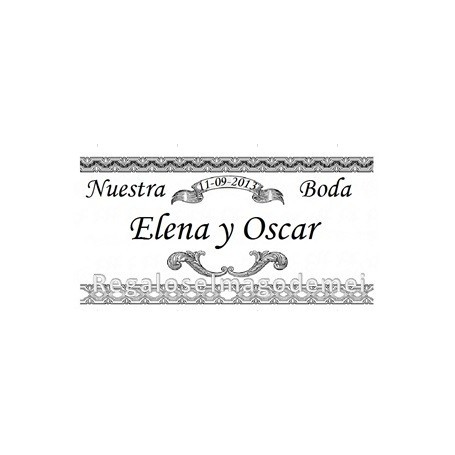Tarjeta Vintage Blanco y negro
