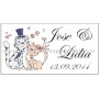 Etiqueta Boda gato corbata