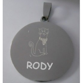 Placa identificativa para gatos