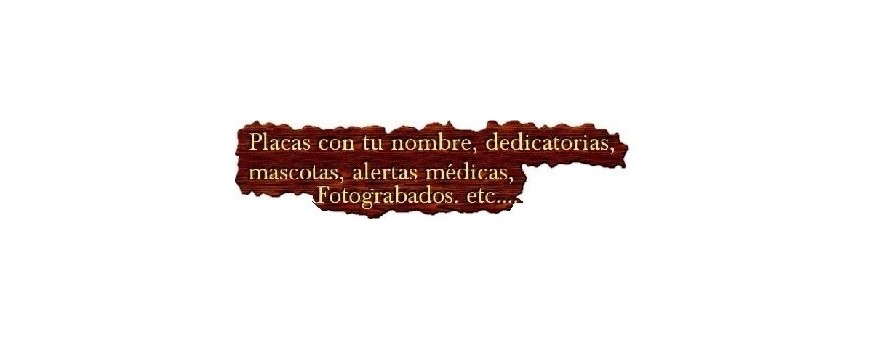 Colgantes grabados