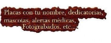 Colgantes grabados médicos
