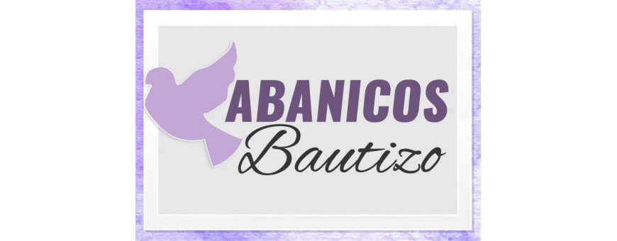 Abanicos personalizados Bautizo