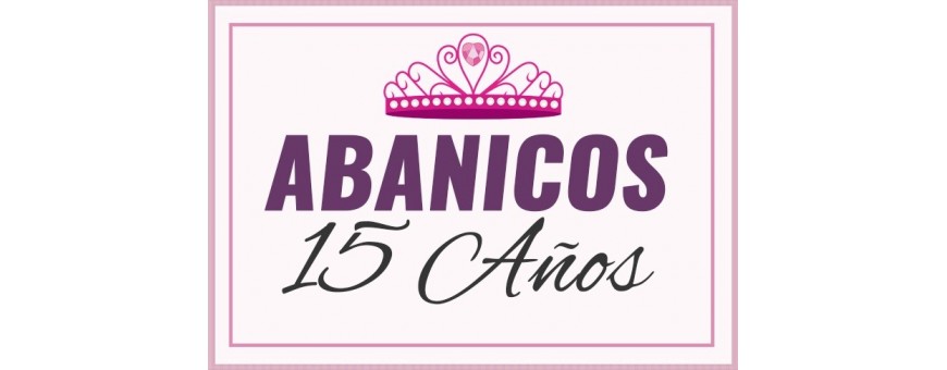 Abanicos personalizados 15 años