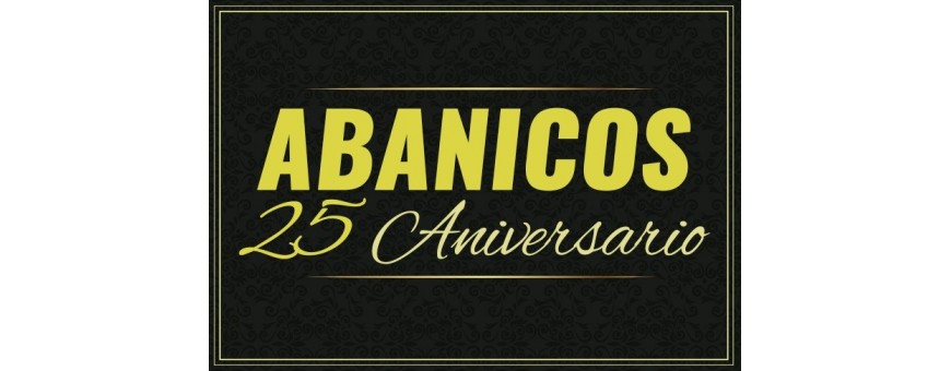 Abanicos personalizados 25 aniversario