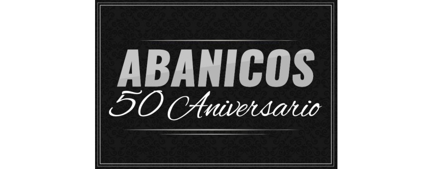 Abanicos personalizados 50 aniversario