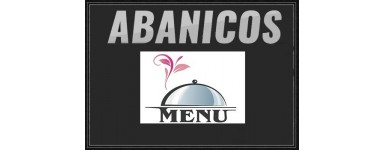 Abanicos impresos para menu